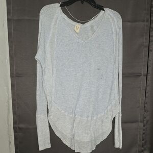 FP Movement by Free People Heathered Light Blue Sweatshirt